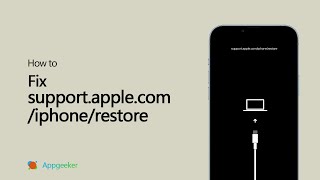 How to Fix support.apple.com\/iphone\/restore [No Data Loss] | If You See Restore Screen on iPhone