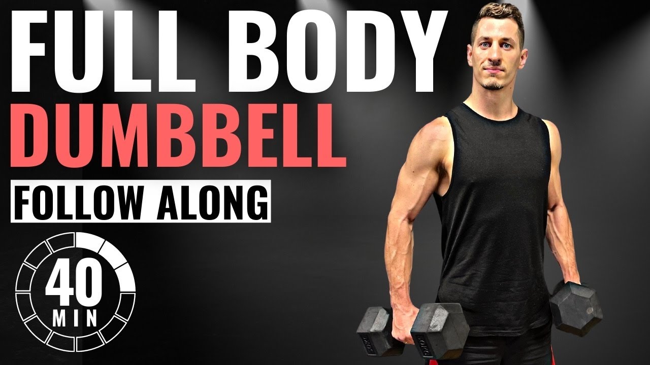 40 min FULL BODY DUMBBELL WORKOUT Follow Along AMRAP Finisher YouTube