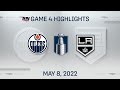 NHL Game 4 Highlights | Oilers vs. Kings - May 8, 2022
