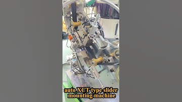 Automatic XCT Slider Mounting Zipper Machine #zippers #zippermachine #factory #zipper