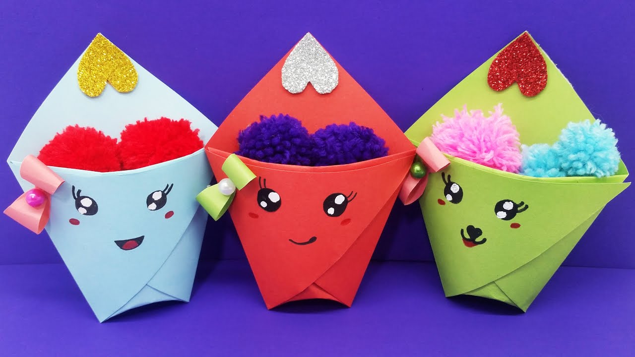 Easy Origami Paper Gift Idea /Cute Gift Idea /Origami mini gift /Origami  Craft With Color Paper /DIY 