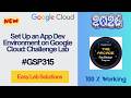 Set Up an App Dev Environment on Google Cloud: Challenge Lab | #qwiklabs | #GSP315