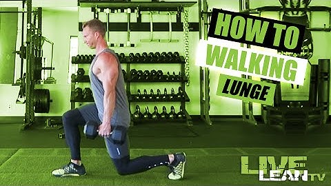 How To Do A DUMBBELL WALKING LUNGE | Exercise Demonstration Video and Guide