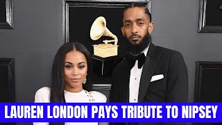 #LaurenLondon paid tribute to #nipseyhussle on the 5th anniversary of his death