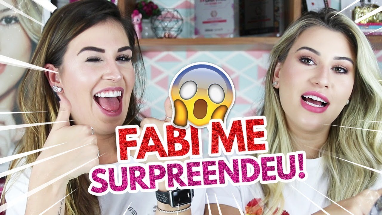 Usei as MAQUIAGENS da minha IRMÃ!! com Fabi Santina