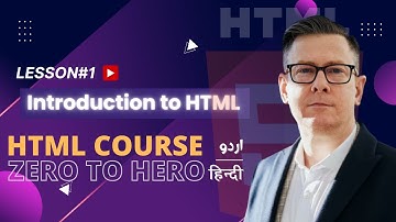 Introduction to HTML | HTML Full Course in Hindi/Urdu | Lesson 1 | Fulltime Coding