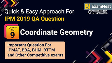 IPM 2019 QA Question Solution By Ajay Sharma | Question - 9 Coordinate Geometry