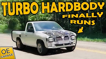 Hardbody D21 Turbo Build Part III - Exhaust, Intercooler, Misfires, Oil Leaks and FINALLY Running!