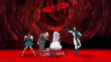 Marvel vs Capcom 2: B. B. Hood, Sakura, and Ice Man arcade playthrough