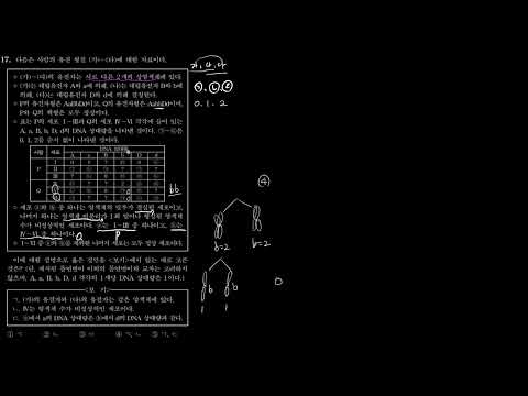 싸이쿨TV <strong>염색체</strong> 비분리와 상대적 dna량 문제 2022학년도 수능 생명1 17번