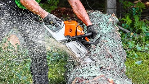CHAINSAW STUCK? WATCH THIS!