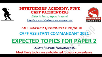 Most Expected essays of CAPF AC 2021 by Asst. Comdt. Dr. Prashant Jagtap (Ex. CISF) (9667540111)