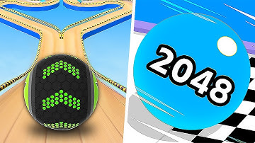 Ball Run 2048 vs Going Balls - All Levels Gameplay Walkthrough Android & IOS - NEW APK GAME!