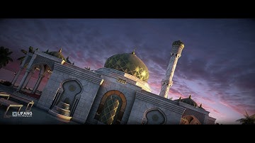 Qatar masjid/mosque IDCC Walkthrough animation video by LIFANG