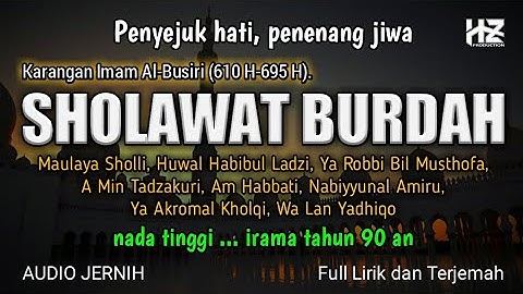SHOLAWAT BURDAH Full Delapan Bait || Cocok juga dilantunkan untuk puji-pujian setelah Adzan