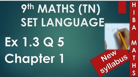 9th maths chapter 1 exercise 1.3 question 5 tn samacheer hiba maths