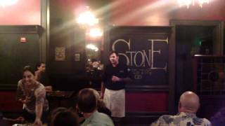 Chef Chad Wells speaking at Alewife