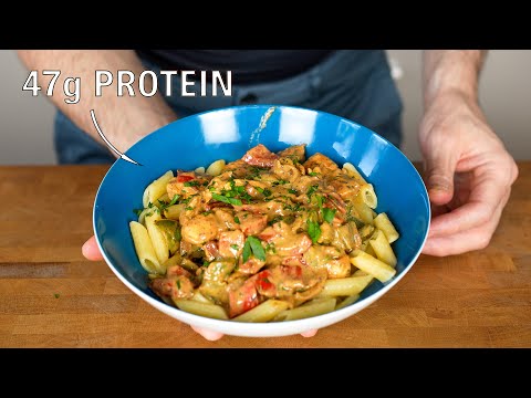 This Creamy Chicken has 47g of Protein Cajun style
