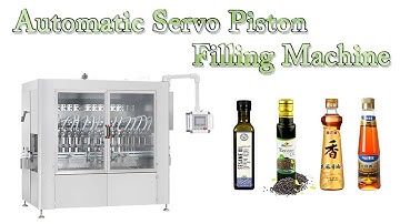 Automatic Servo Motor Piston Filling Machine for 50ml to 1000ml sesame oil bottles filler