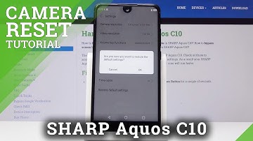 How to Reset Camera Settings in SHARP C10 - Default Camera Settings