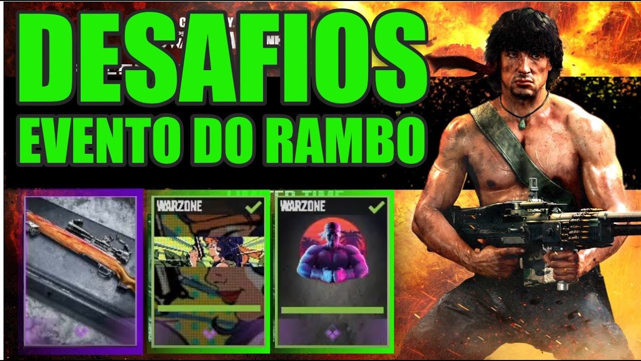 Cod Wz1 Rambo COMO FAZER OS DESAFIOS DO EVENTO DO RAMBO - Cod WARZONE - YouTube