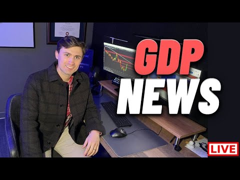 Watch Forex Trading: LIVE: **GDP News** XAUUSD, AUDUSD, GBPUSD