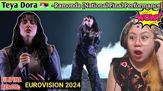 #TEYA DORA - Ramonda | Serbia 🇷🇸 | National Final Performance | Eurovision 2024 |FIRST TIME TO REACT