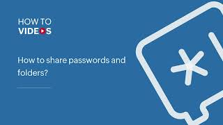 How to share passwords and folders | Zoho Vault
