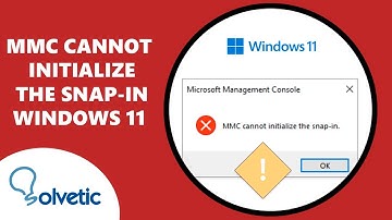 MMC Cannot Initialize the Snap in Windows 11