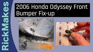 2006 Honda Odyssey Front Bumper Fix-up