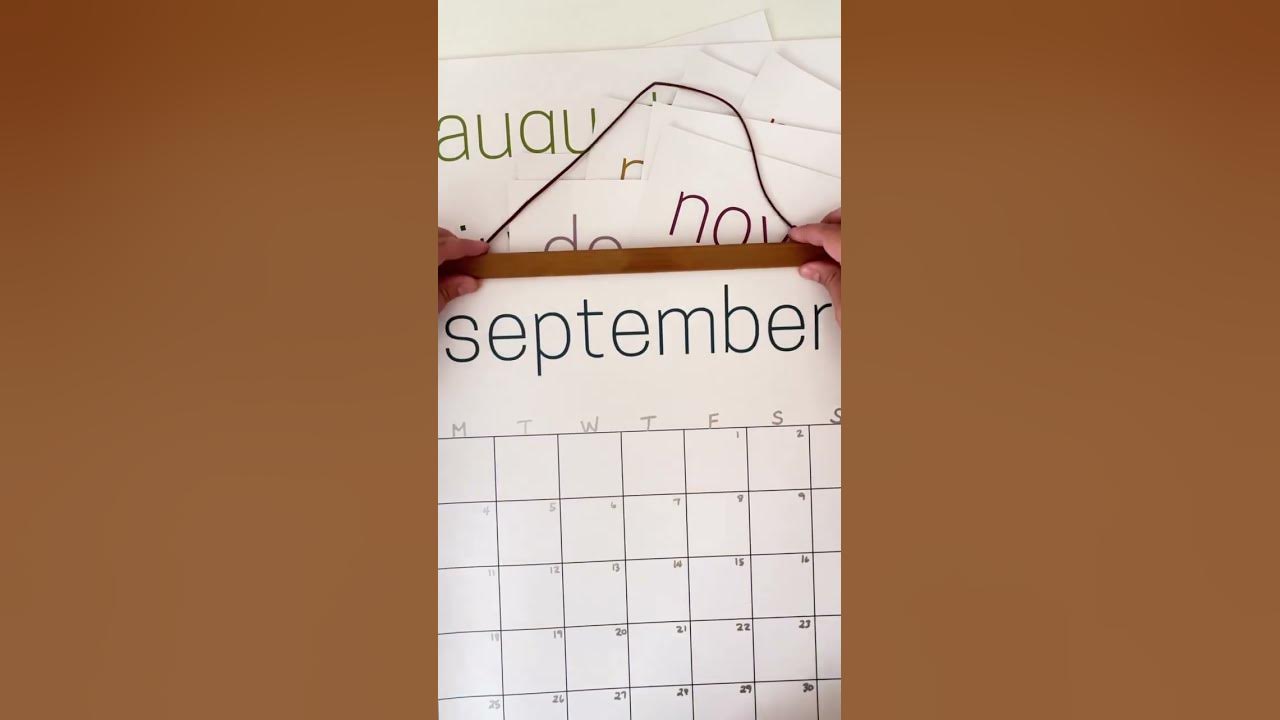 How to hang our wall calendars part 1 youtube