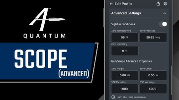 Profile - Advanced Scope Properties