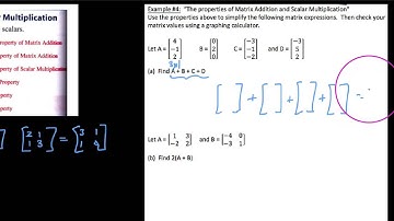 HPC 8.2.4, Properties of matrix addition and scalar multiplication