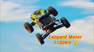 I installed 1100KV Leopard motor on 8S ‼️ #rccar #arrma #rctruck 