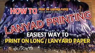 PRINT ON LANYARD PAPER WITH EPSON L121/L120/L1300 (Step by Step) Tagalog Tutorial