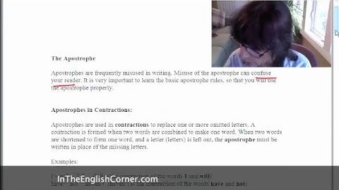 v19 Learning the Rules on the Use of the Apostrophe (Part I)