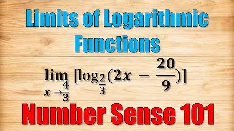 Limits of Logarithmic Functions