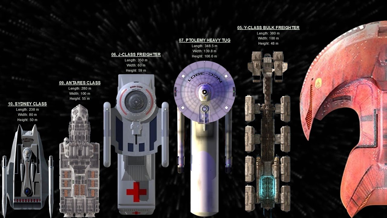 Star Rex The 10 Biggest Transport Ships In Star Trek - YouTube