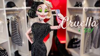 Unboxing Darkness Descends Cruella DeVil Doll | DIY Backdrop & Closet Tutorial | MyFroggyStuff