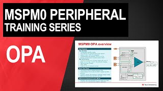 Famous MSPM0 operational amplifiers Profile