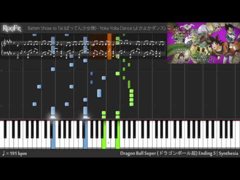 Dragon Ball Super Ending 5 - Yoka Yoka Dance (Synthesia)