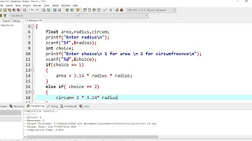 Selection 14. Area and circumference of a circle