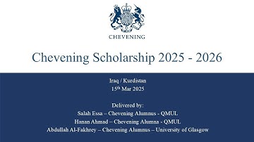 Chevening Interview 2025 - 2026