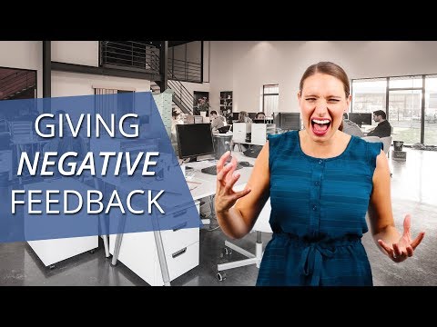 How to Give Negative Feedback