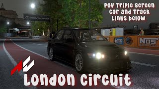 London Circuit Mitsubishi Lancer Evo IX Triple Screen POV