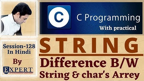 Difference between string and character
