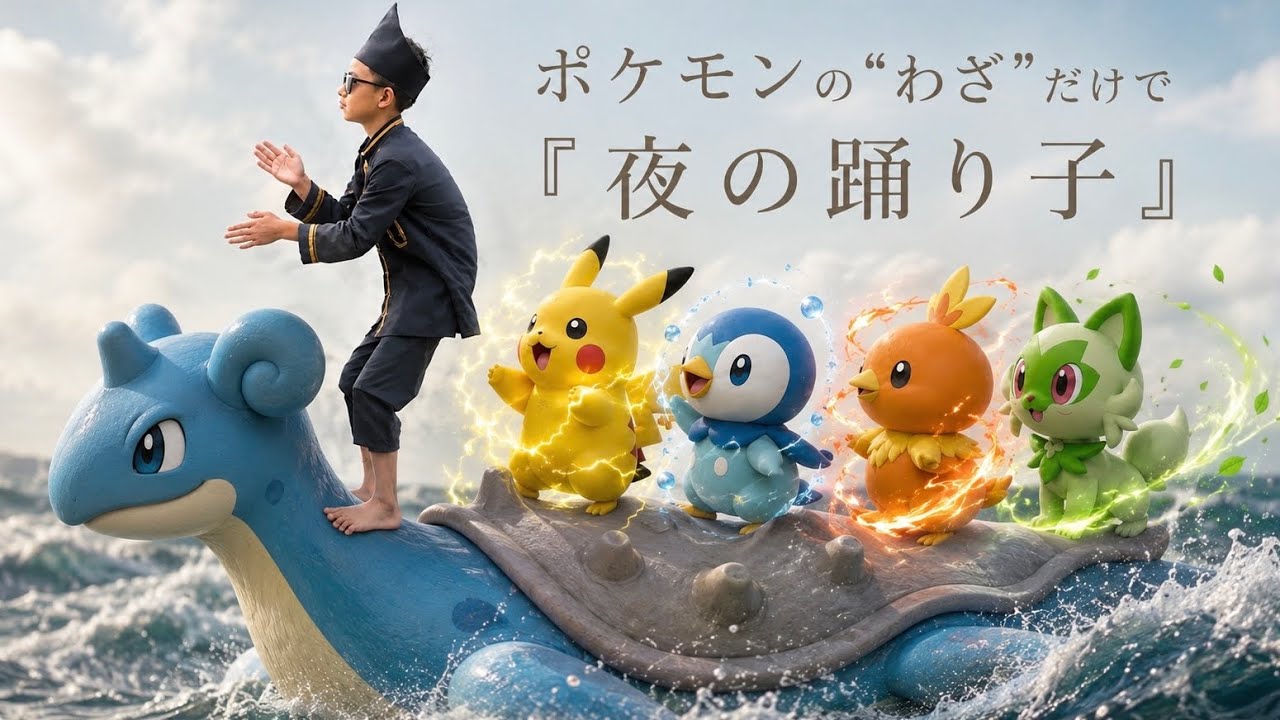 【替え歌】『夜の踊り子』ポケモンのわざ名で歌ってみた【サカナクション】