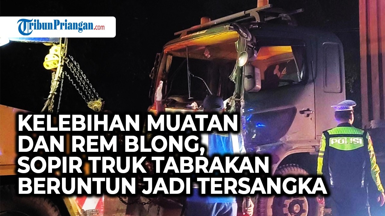 Sopir Truk Kecelakaan Tol Cipularang KM 93 Jadi Tersangka, Terbukti Angkut Muatan Lebih