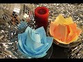 Как красиво сложить салфетки, для сервировки стола! How beautiful to fold napkins for table setting!