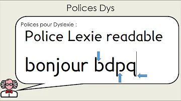 Quelle est la police à utiliser pour les dyslexiques ?